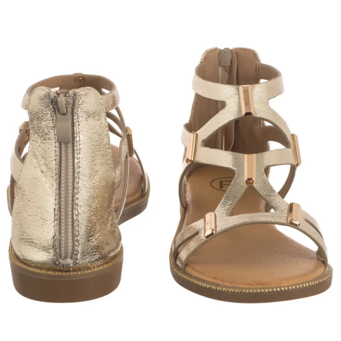 Sandały Filippo Złote DS6912/26 GO – zdjęcie 4