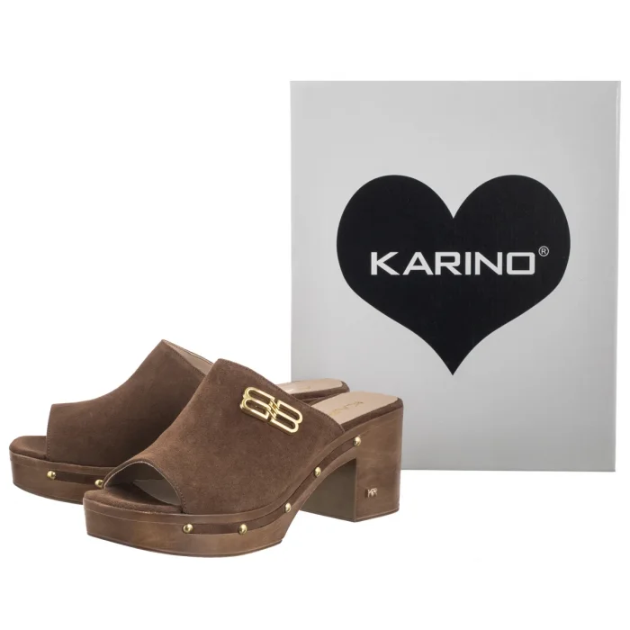 Klapki Karino Brązowe 5093/015-P – zdjęcie 6