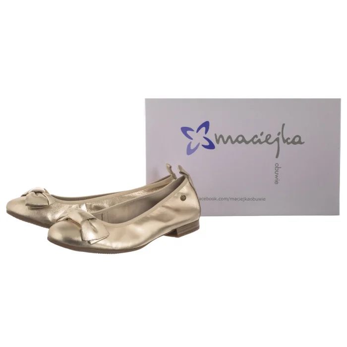 Baleriny Maciejka Złote P6802-25/00-0 – zdjęcie 6
