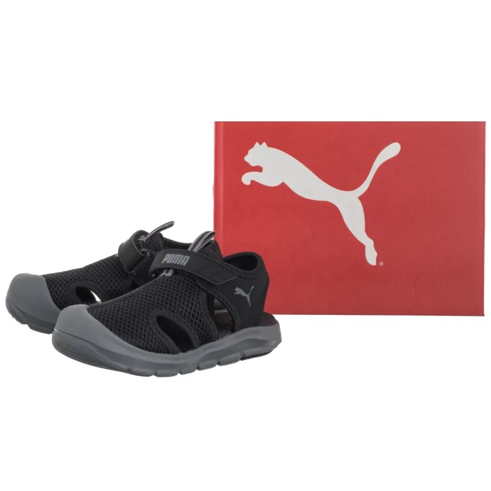 Sandałki Puma Fun Racer Sandal Mesh V Inf Puma Black-Cool Dark Grey 401576-01 – zdjęcie 6