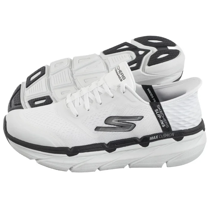Buty Sportowe Skechers Max Cushioning Slip-Ins Premier Ascendant White Black 220313/WBK – zdjęcie 1
