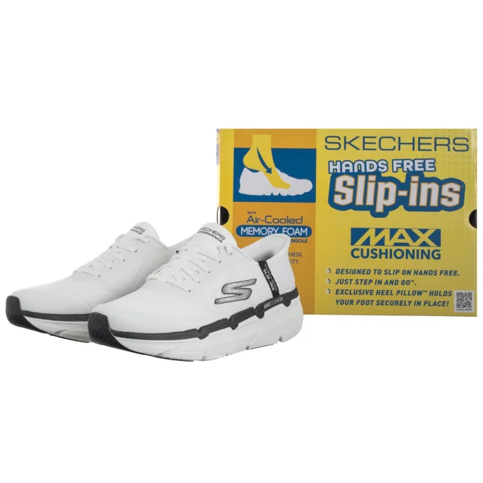Buty Sportowe Skechers Max Cushioning Slip-Ins Premier Ascendant White Black 220313/WBK – zdjęcie 6