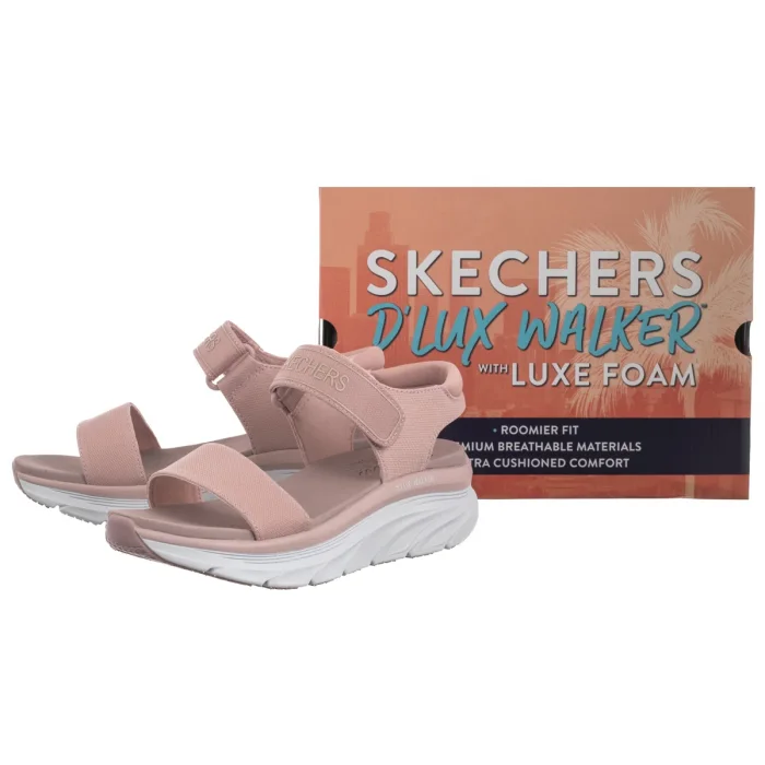 Sandały Skechers D'Lux Walker - New Block Blush 119226/BLSH – zdjęcie 6