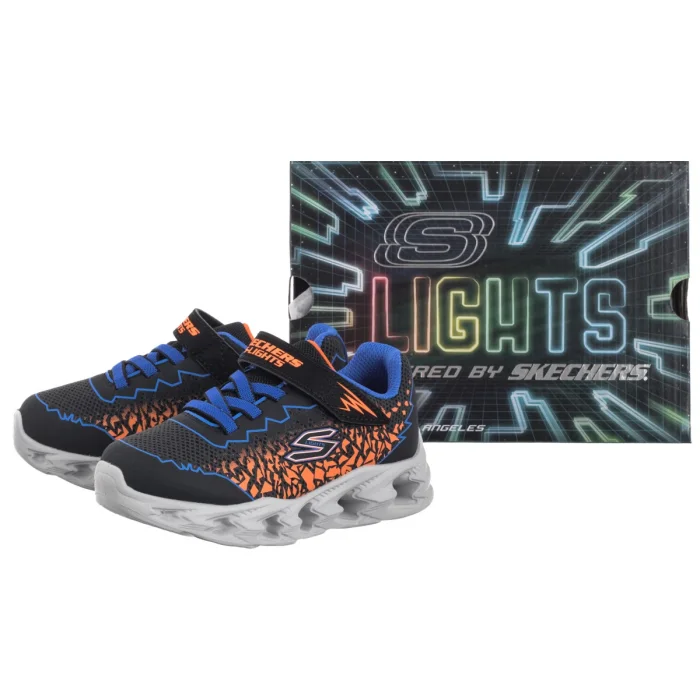 Buty Sportowe Skechers S Lights Vortex 2.0 - Zorento Blk/Blu/Orange 400603N/BBOR – zdjęcie 7