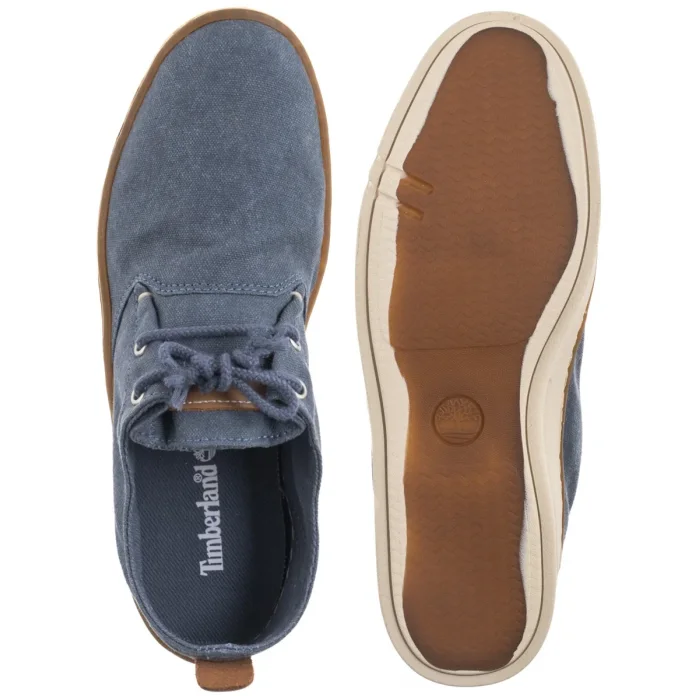 Półbuty Timberland Hookset Low Lace Sneaker Dark Blue Canvas 0A6CNJ EP4  – zdjęcie 5