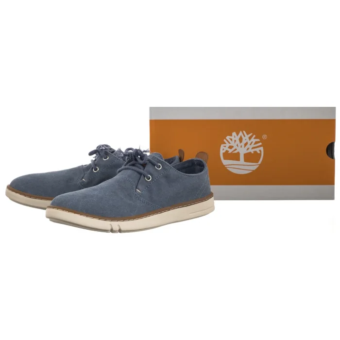 Półbuty Timberland Hookset Low Lace Sneaker Dark Blue Canvas 0A6CNJ EP4  – zdjęcie 6
