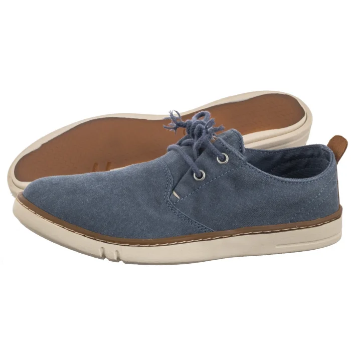 Półbuty Timberland Hookset Low Lace Sneaker Dark Blue Canvas 0A6CNJ EP4  – zdjęcie 1