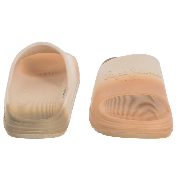 Klapki Pepe Jeans Beach Slidecol Light Peach Beige PLS70166 108 – zdjęcie 4