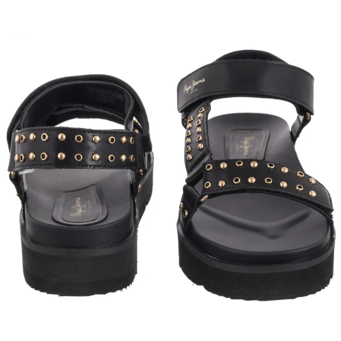 Sandały Pepe Jeans Pola Metal Black PLS90678 999 – zdjęcie 4