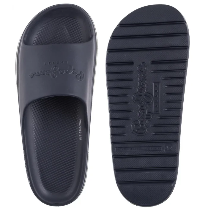 Klapki Pepe Jeans Beach Slide M Naval Blue PMS70159 575 – zdjęcie 5