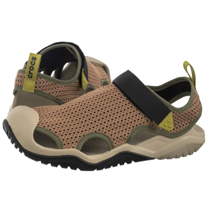 Sandały Crocs Swiftwater Prm Mesh Deck Sandal M Sepia 211095-2EY – zdjęcie 1