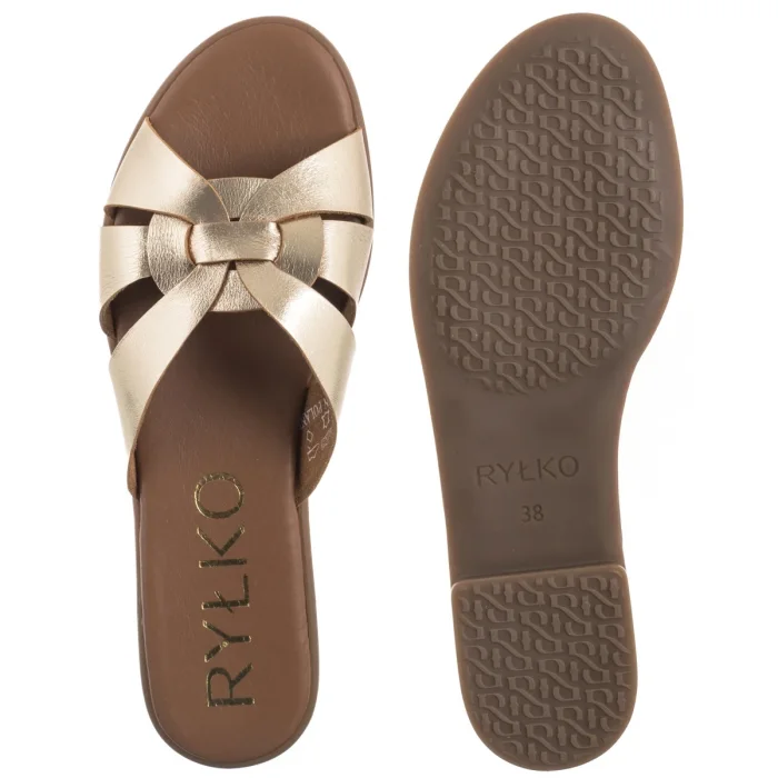 Sandały Ryłko Platynowe 0AGH7_V1 _5SW – zdjęcie 5