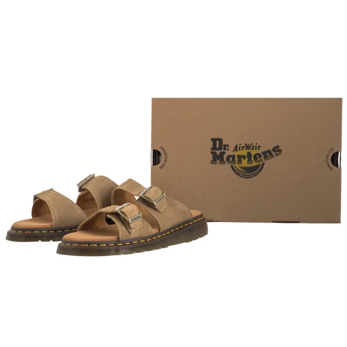 Klapki Dr. Martens Josef Bronx Suede Savannah Tan 41083200 – zdjęcie 6