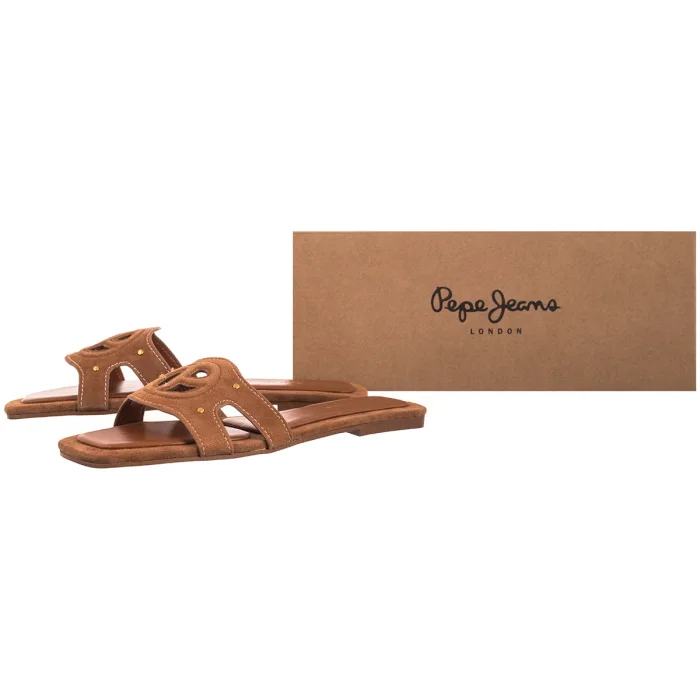 Klapki Pepe Jeans Frida Soft Tan Brown PLS90697 869 – zdjęcie 6