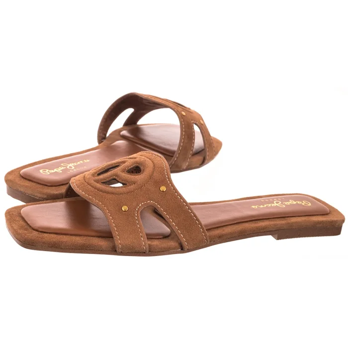 Klapki Pepe Jeans Frida Soft Tan Brown PLS90697 869 – zdjęcie 1