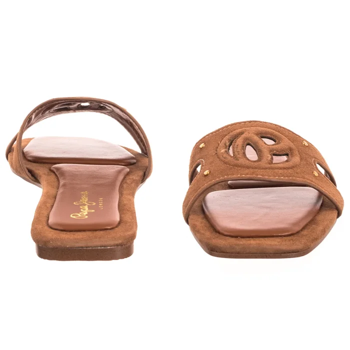 Klapki Pepe Jeans Frida Soft Tan Brown PLS90697 869 – zdjęcie 4