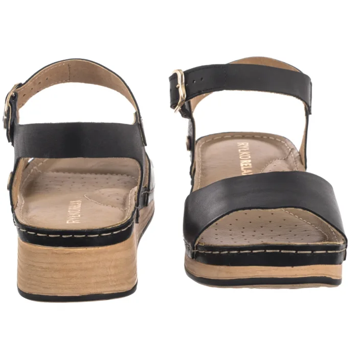 Sandały Ryłko Czarne T1G43___ _916 – zdjęcie 4