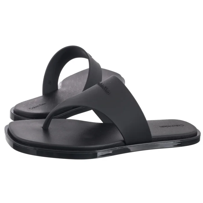 Japonki Calvin Klein Toe Post Tpu Slide Ck Black HW0HW02836 BEH – zdjęcie 1