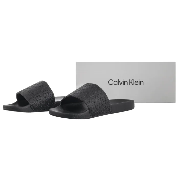 Klapki Calvin Klein Pool Slide Mono Ck Black HW0HW02541 – zdjęcie 6