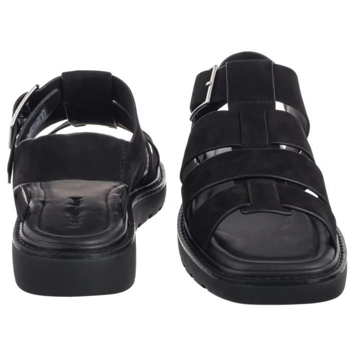 Sandały Calvin Klein Fisherman Hw Sandal Lth Ck Black YW0YW01962 BEH – zdjęcie 4