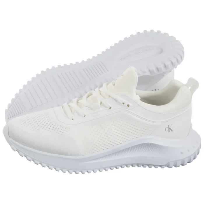 Sneakersy Calvin Klein Eva Runner Sock Mg Tech Mix Triple Bright White YW0YW01855 0K4 – zdjęcie 1