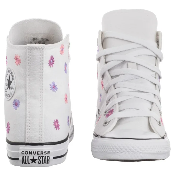 Trampki Converse CTAS Hi White/Lt Jellyfish Jitter A11781C – zdjęcie 4