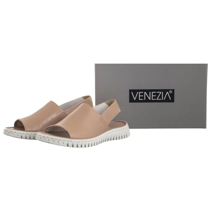 Sandały Venezia Beżowe L023LEBEOBS093