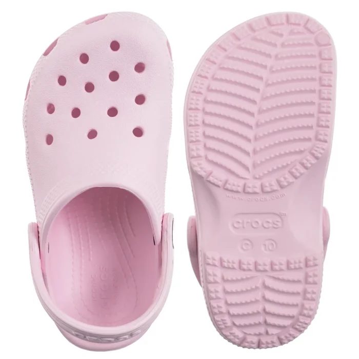 Klapki Crocs Classic Clog T Pink Milk 206990-6ZW – zdjęcie 5