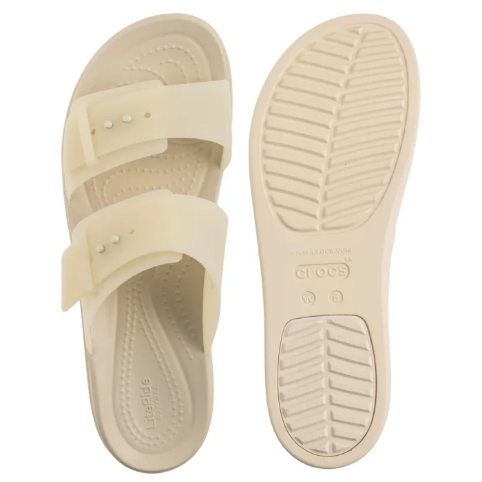 Klapki Crocs Brooklyn Buckle Frosted Low Wedge Sandstone 210980-0LH – zdjęcie 5