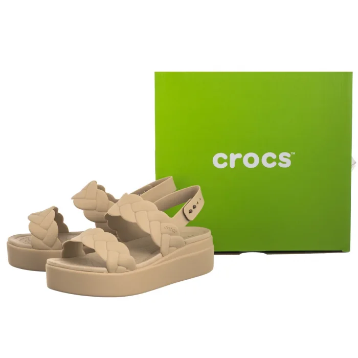 Sandały Crocs Brooklyn Woven Upper Lw Chai 209977-212 – zdjęcie 6