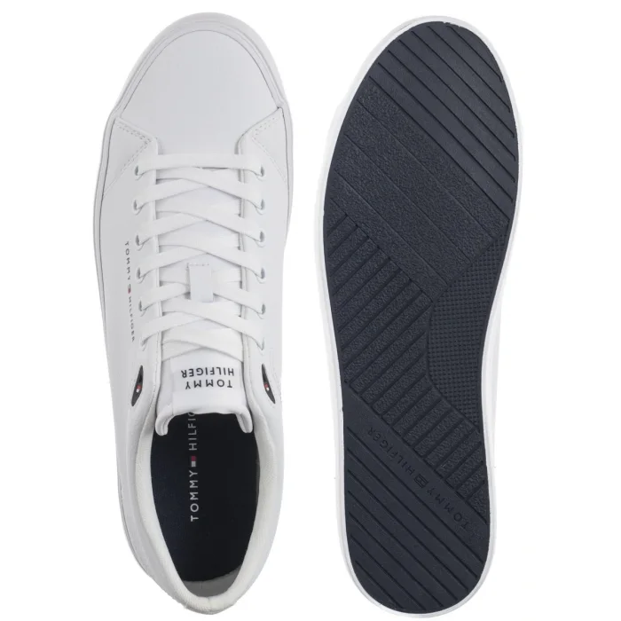 Sneakersy Tommy Hilfiger TH Hi Vulc Core Low Lth II Ess White FM0FM05511 YBS – zdjęcie 5