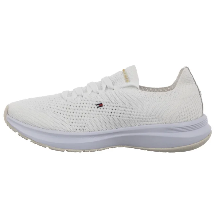 Sneakersy Tommy Hilfiger TH Knit Runner White FW0FW08813 YBR – zdjęcie 2