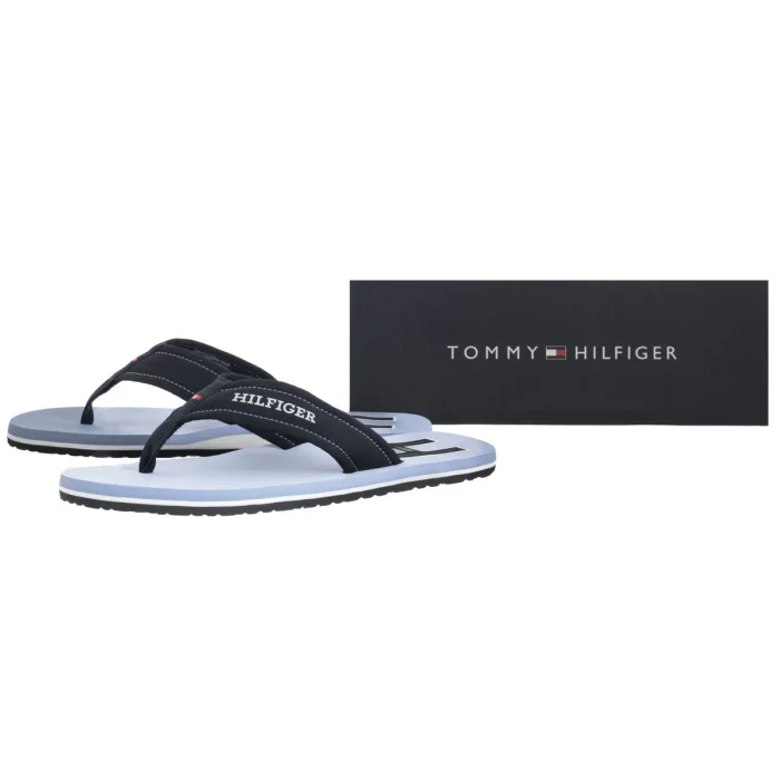 Japonki Tommy Hilfiger Hilfiger H Padded Beach Sandal Brisk Blue FM0FM05536 C2B – zdjęcie 6