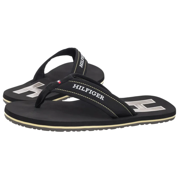 Japonki Tommy Hilfiger Hilfiger H Padded Beach Sandal Black FM0FM05536 BDS – zdjęcie 1