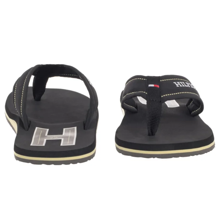 Japonki Tommy Hilfiger Hilfiger H Padded Beach Sandal Black FM0FM05536 BDS – zdjęcie 4