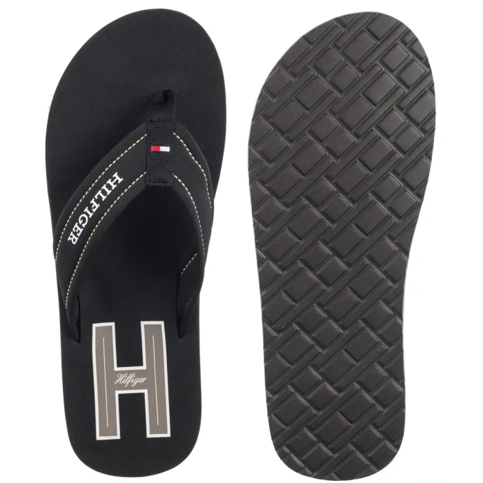 Japonki Tommy Hilfiger Hilfiger H Padded Beach Sandal Black FM0FM05536 BDS – zdjęcie 5