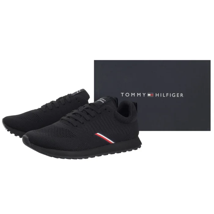 Sneakersy Tommy Hilfiger New Runner Eva Corpo Knit Black FM0FM05648 BDS – zdjęcie 6