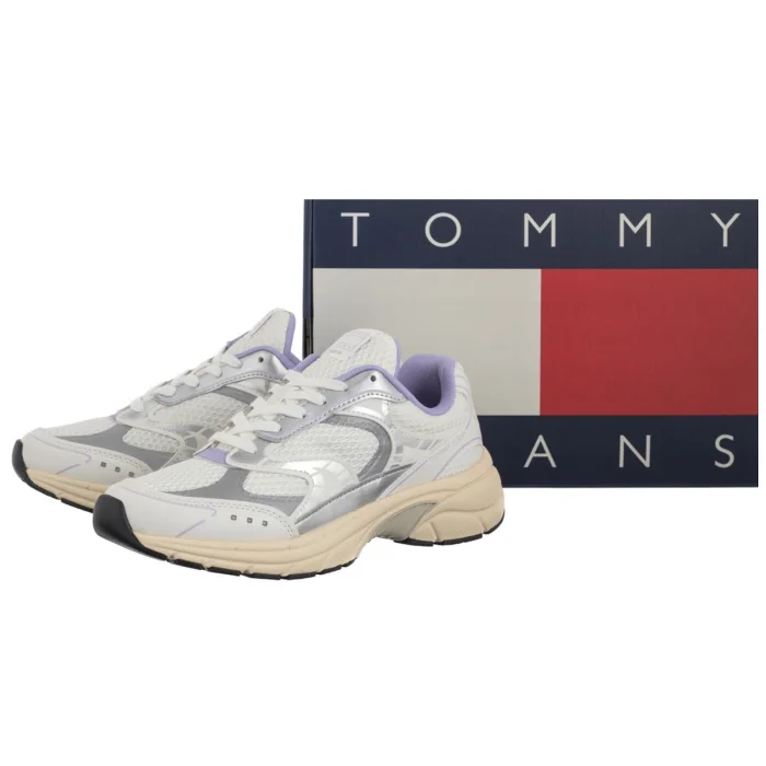 Buty Sportowe Tommy Hilfiger Archive'25 Ecru/Pale Amethyst EN0EN02809 02R – zdjęcie 6