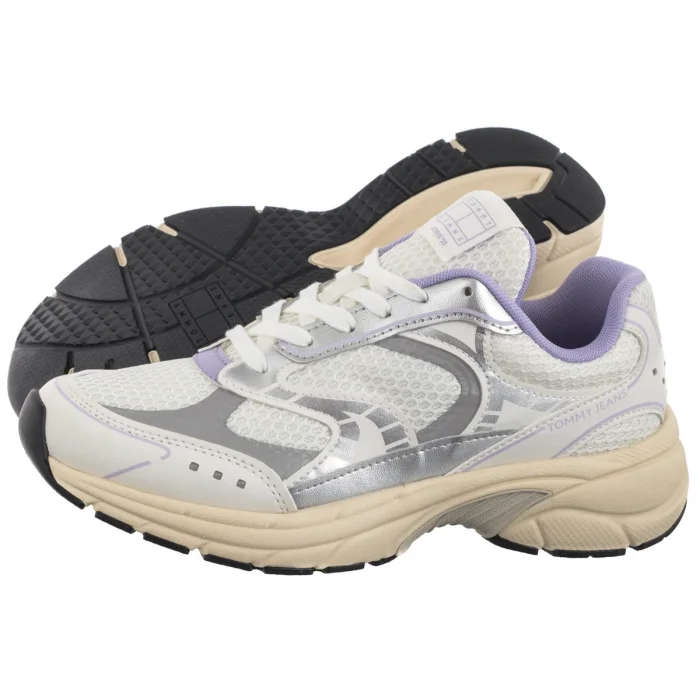 Buty Sportowe Tommy Hilfiger Archive'25 Ecru/Pale Amethyst EN0EN02809 02R – zdjęcie 1