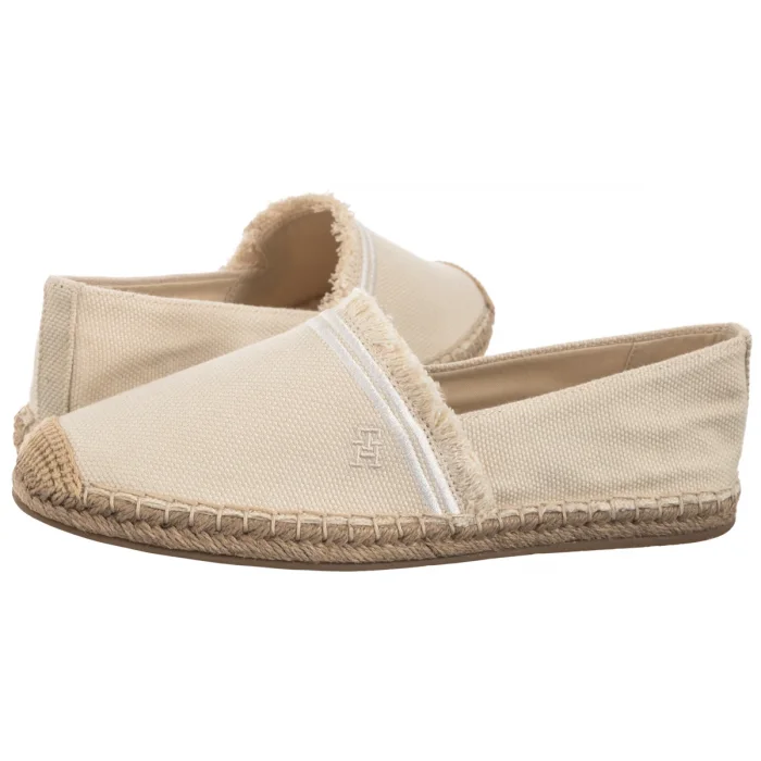 Espadryle Tommy Hilfiger Fringe Canvas Closed Espadrille Muslin FW0FW08881 ACJ – zdjęcie 1