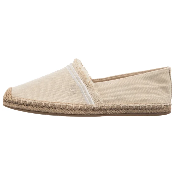 Espadryle Tommy Hilfiger Fringe Canvas Closed Espadrille Muslin FW0FW08881 ACJ – zdjęcie 2