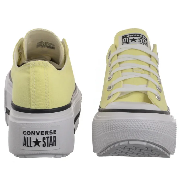Trampki Converse CTAS Lift Double Stack Ox Lemon Slushy/White/Black A16283C – zdjęcie 4