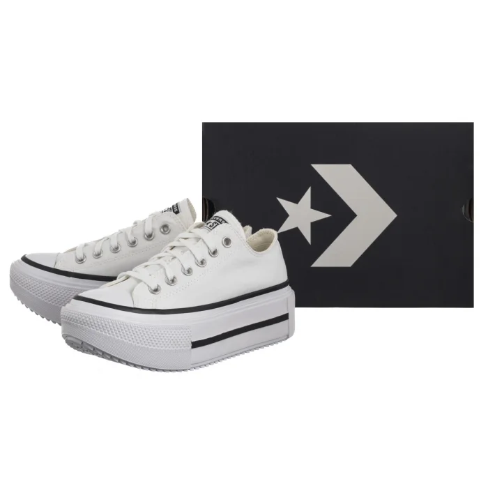 Trampki Converse CTAS Lift Double Stack Ox White/Black/White A15491C – zdjęcie 6