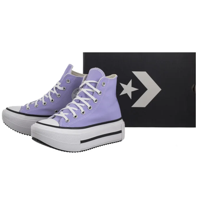 Trampki Converse CTAS Lift Double Stack Hi Violet Heat/Egret/Black A15206C – zdjęcie 6