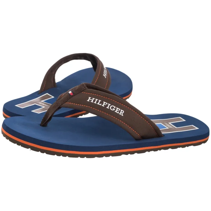 Japonki Tommy Hilfiger Hilfiger H Padded Beach Sandal Legacy Brown FM0FM05536 GV0 – zdjęcie 1