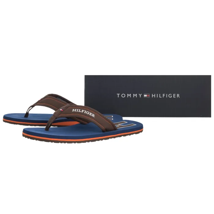 Japonki Tommy Hilfiger Hilfiger H Padded Beach Sandal Legacy Brown FM0FM05536 GV0 – zdjęcie 6