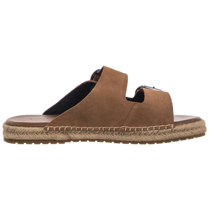 Klapki Tommy Hilfiger Flex Jutte Hilfiger Suede Sandal Fudge Brown FM0FM05503 GQM – zdjęcie 3