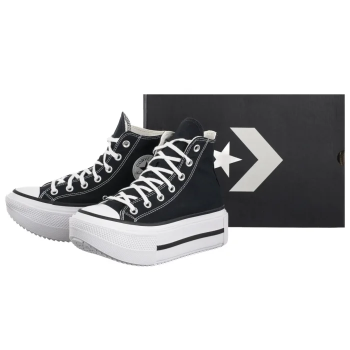 Trampki Converse CTAS Lift Double Stack Hi Black/White/Black A12975C – zdjęcie 6