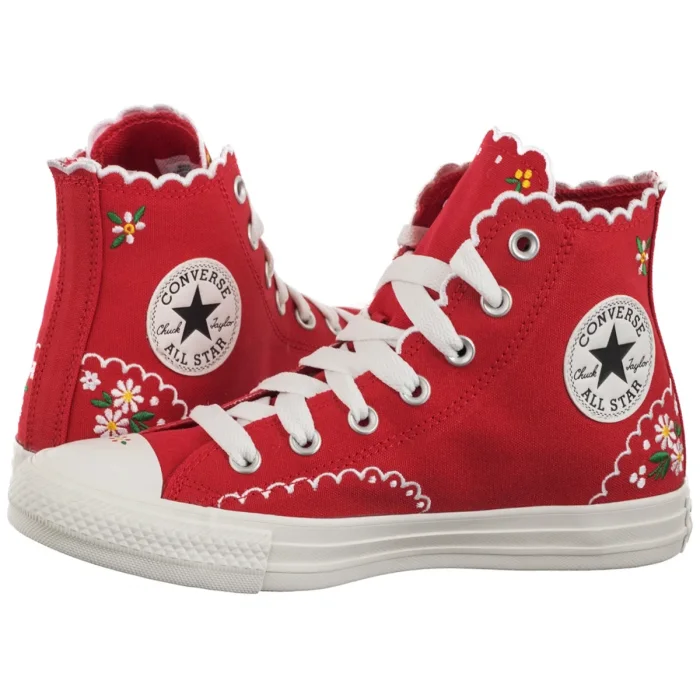 Trampki Converse CTAS Hi Red/Green/White A13518C – zdjęcie 1