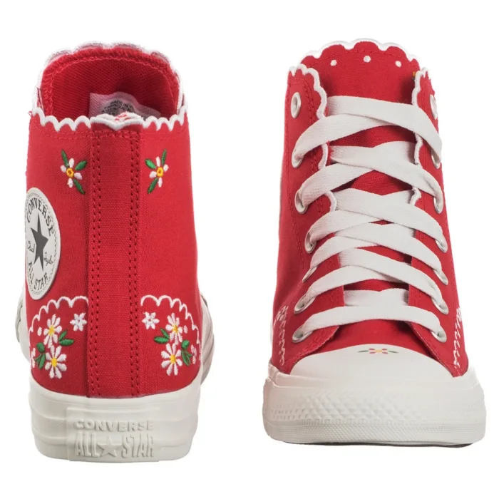 Trampki Converse CTAS Hi Red/Green/White A13518C – zdjęcie 4